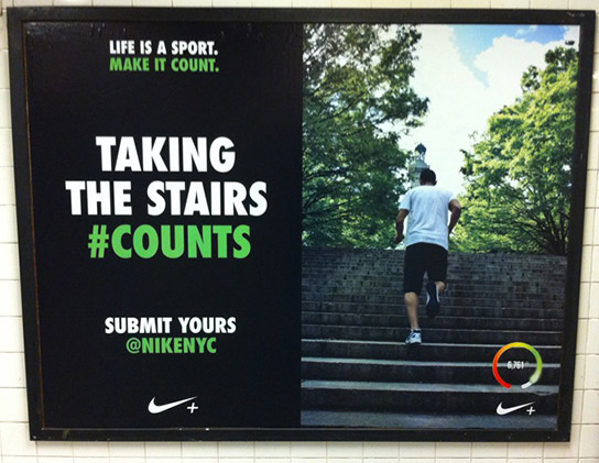 Nike #counts - Taking the stairs