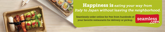 Happiness is eating your way from Italy to Japan without leaving the neighborhood.