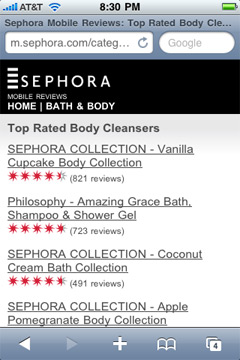 Sephora Mobile Shopping Assistant