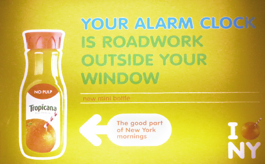 Your alarm clock is roadwork outside your window