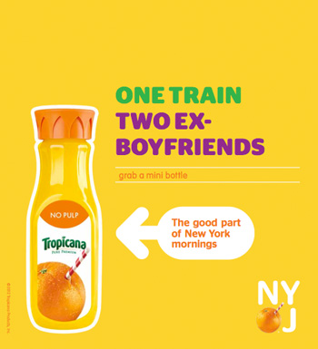 One train... two ex-boyfriends